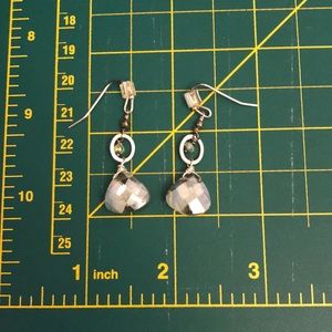 Delicate faux crystal earrings